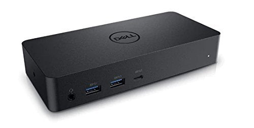 Dell D6000 Usb-C Triple Docking Station, Up To Three 4K Displays Via Usb-C, Uhd 5K, Usb 3.0, Gigabit Ethernet, 130-Watt Ac Adapter, Charges Up To 65W Laptop Via Usb-C, 452-Bcyt 452-Bcyh (Renewed)