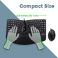 Perixx Periduo-406, Wired Mini Ergonomic Split Keyboard and Vertical Mouse Combo with Adjustable Palm Rest and Membrane Low Profile Keys, UK Layout